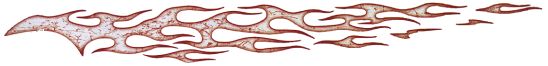 Backdraft White/Bright Red & Wisp Graphic