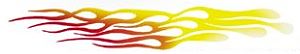 Firestorm Yellow/Bright Red/White Graphic