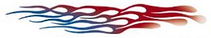 Firestorm Bright Red/Electric Blue/White Graphic