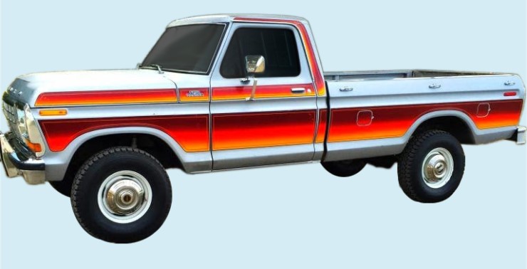 1979 Ford F100/150/250 Free Wheeling Truck (with Chromatic Stripes)
