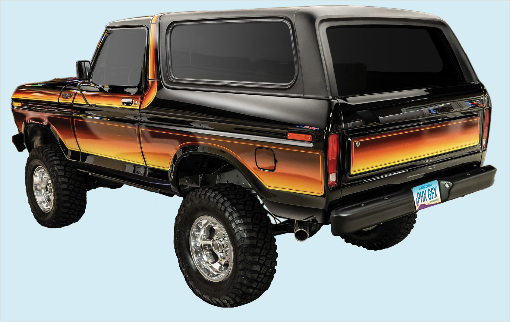 1979 Ford Bronco Free Wheeling Truck (with Chromatic Stripes)