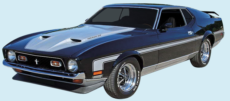 1971-73 Mustang Rally Stripe Kit