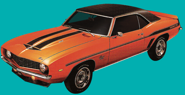 1969 Yenko Nova Stripe Kit is the same as the Yenko Camaro Stripe Kit