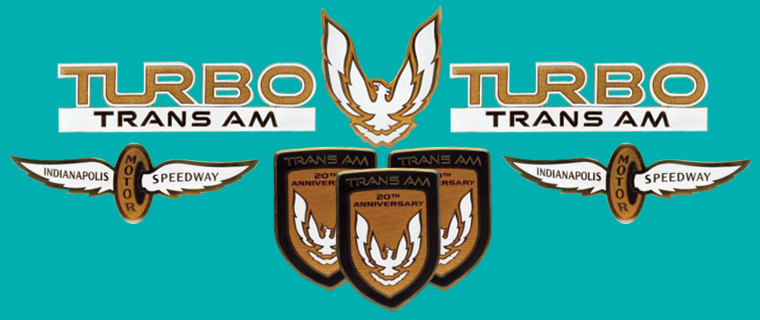 1989 TURBO TRANS AM EMBLEMS