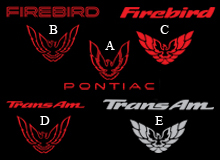 1999-2002 Trans Am/Firebird Name and Bird