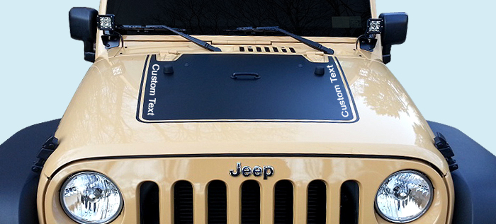 2007-15 Jeep JK Wrangler Wrangler Hood Black Out