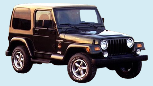 Phoenix Graphix 1996-2002 Jeep® Wrangler Sahara Edition Decal Kit