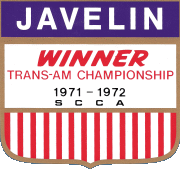 1971-1972 Javelin Trans Am Champion Winner decal