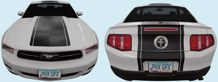 2010-12 Ford Mustang OEM-style Racing Stripe Kit