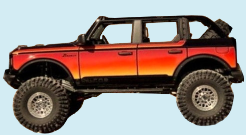 2020-23 Ford 4-Door Bronco 1979 Free Wheeling Chromatic Throwback Truck Stripe (Custom)