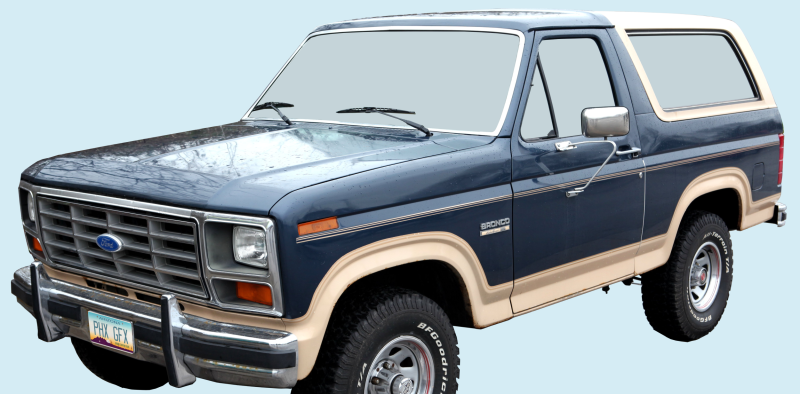 1984-86 F150 Truck/Bronco Eddie Bauer (Full Size) 3-Band Over Wheel Well Stripe Kit