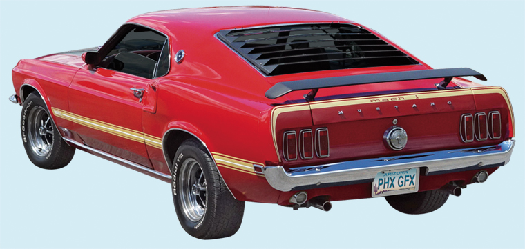 GE-925 1970 FORD MUSTANG MACH 1 - TWISTER SPECIAL - SIDES And TRUNK