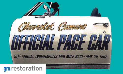 1967 CAMARO PACE CAR