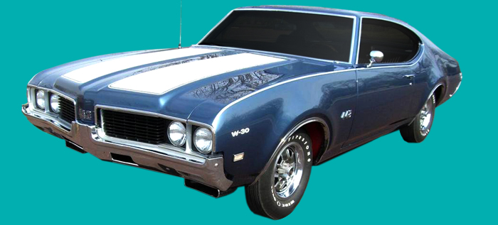 1969 Oldsmobile 442 W29 Stripes; W42 Special Hood Paint