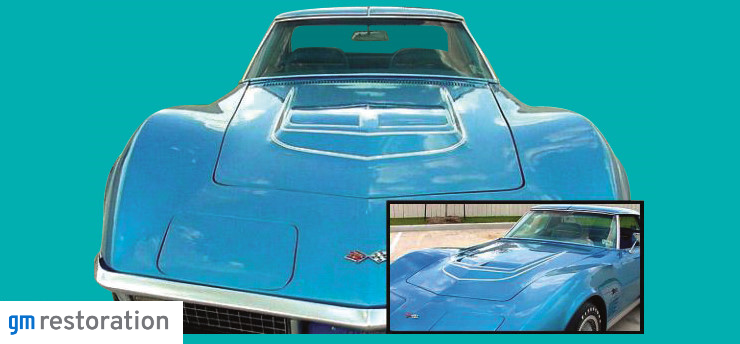 1970-72 CORVETTE C3 Big Block/LT-1 Hood Stencils