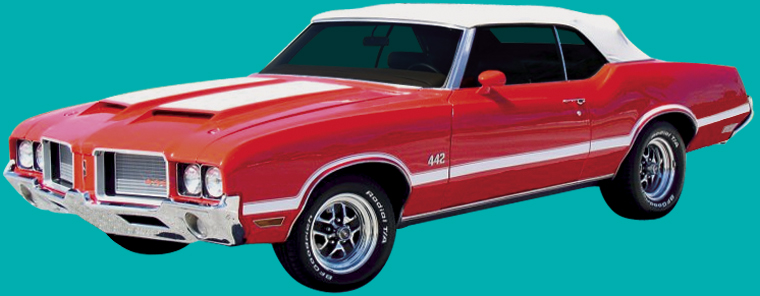 1970-72 Oldsmobile 442 Vinyl Stripe Kit; W30 & W31 Option