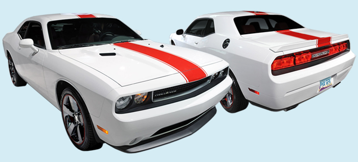 2012-14 (08-14) Challenger Rallye Redline Over Roof Stripe Kit