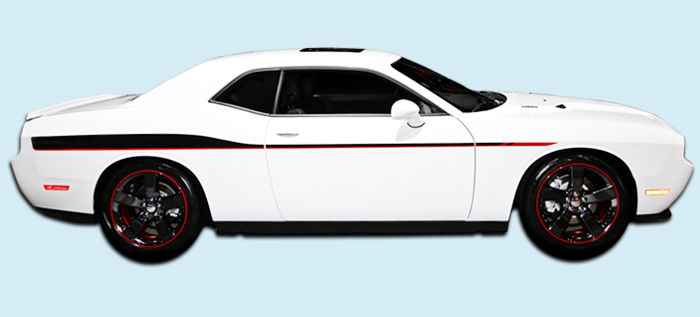 2013-14 (08-17) Challenger Rallye Redline Mid Body Side Stripe