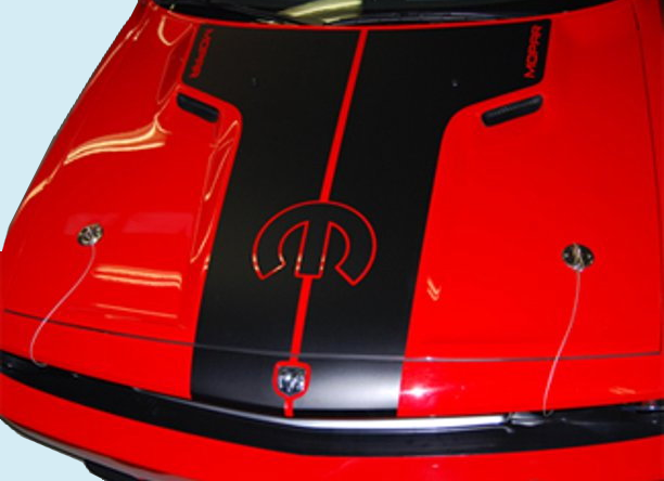 2011-14 (08-14) Challenger MOPAR-M Hood Decal (Dealer Accessory)