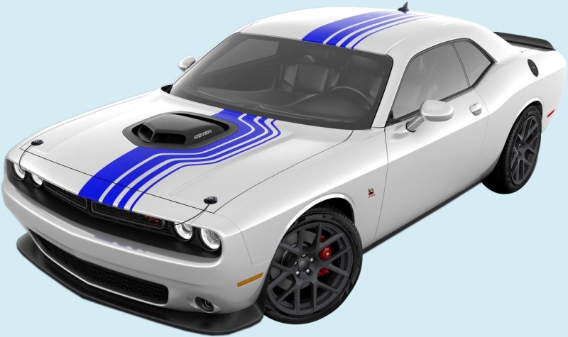 2018-20 Challenger Shakedown Shaker Top Stripes<br />R/T, Scat Pack and Mopar '19 (fits 2015-20)