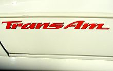 1993-2002 Trans Am Names for Raised Door Emblems Lettering Set