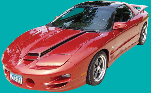 1998-2002 Pontiac Ram Air Stripes<br>for Firebird and Trans Am