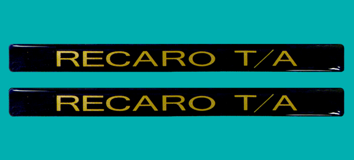 1982-84 Recaro TA Door Handle Emblem Insert